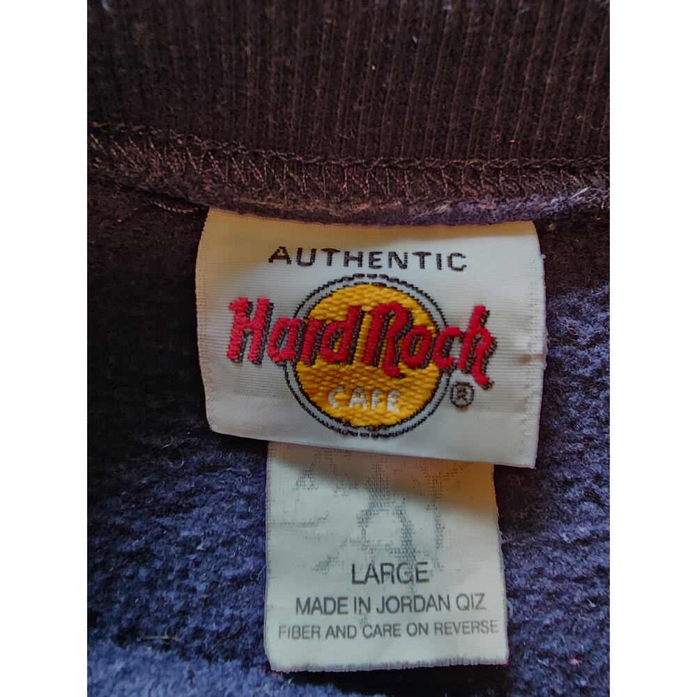 Vintage Hard Rock Cafe San Antonio Large Navy Blue Sweatshirt - Picture 3 of 6